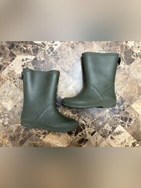 Tag Kids Green Rain & Snow Boots size 8